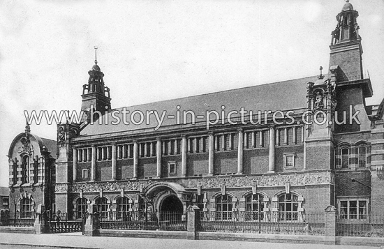 Public Library, Romford Road, Stratford, London. 1905